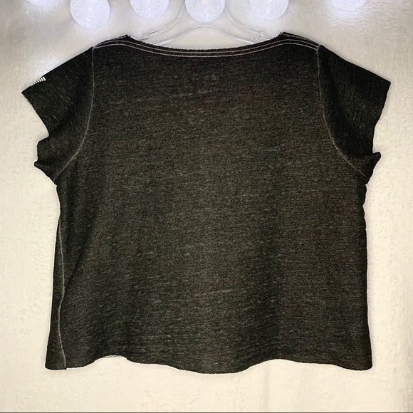 Rebel Yell Sweatshirt Graphic Dark Gray 90’s Retro Crop Small Sale - Picture 2 of 7